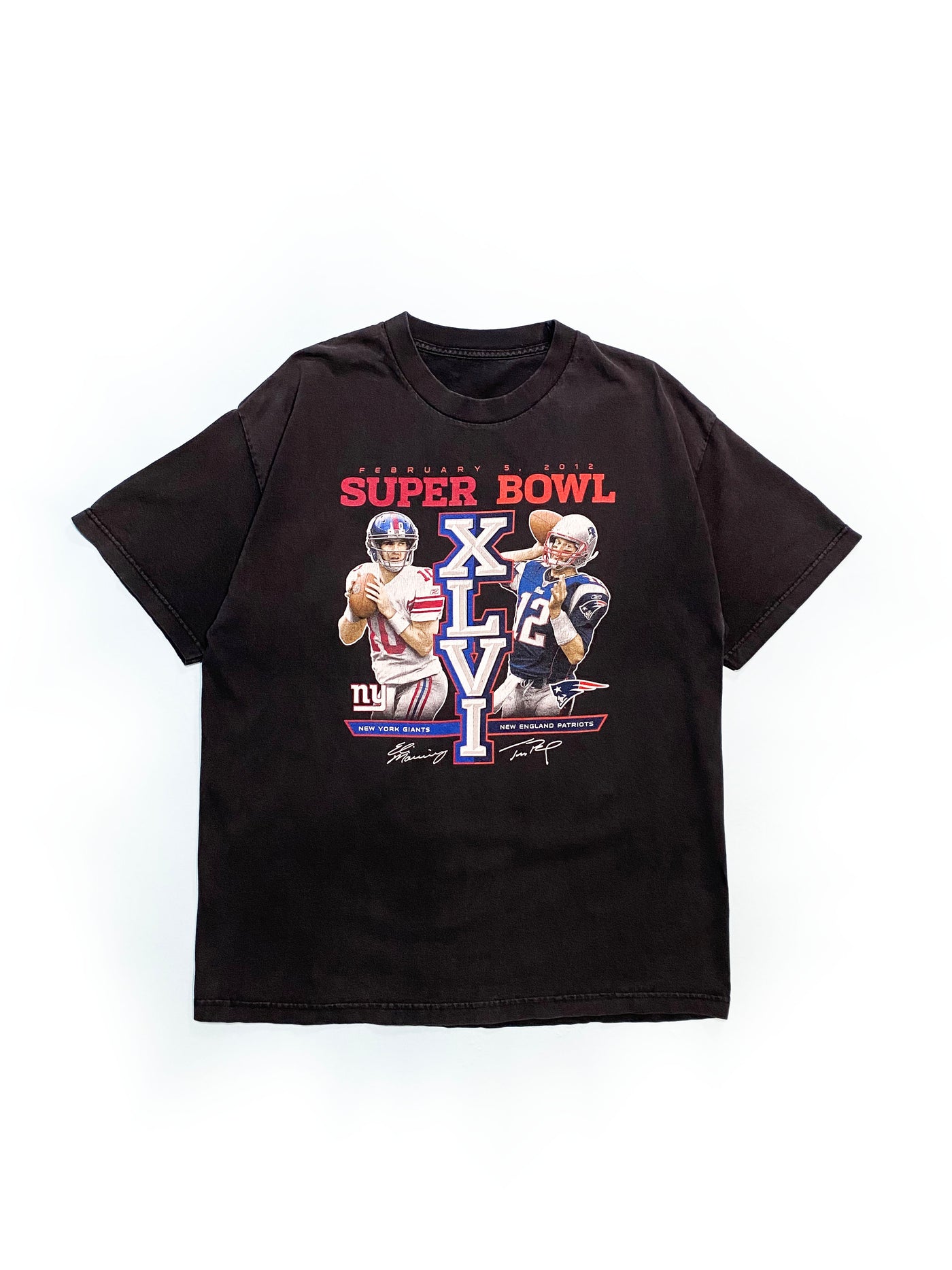 2012 Super Bowl XLVI Giants vs Patriots T-Shirt