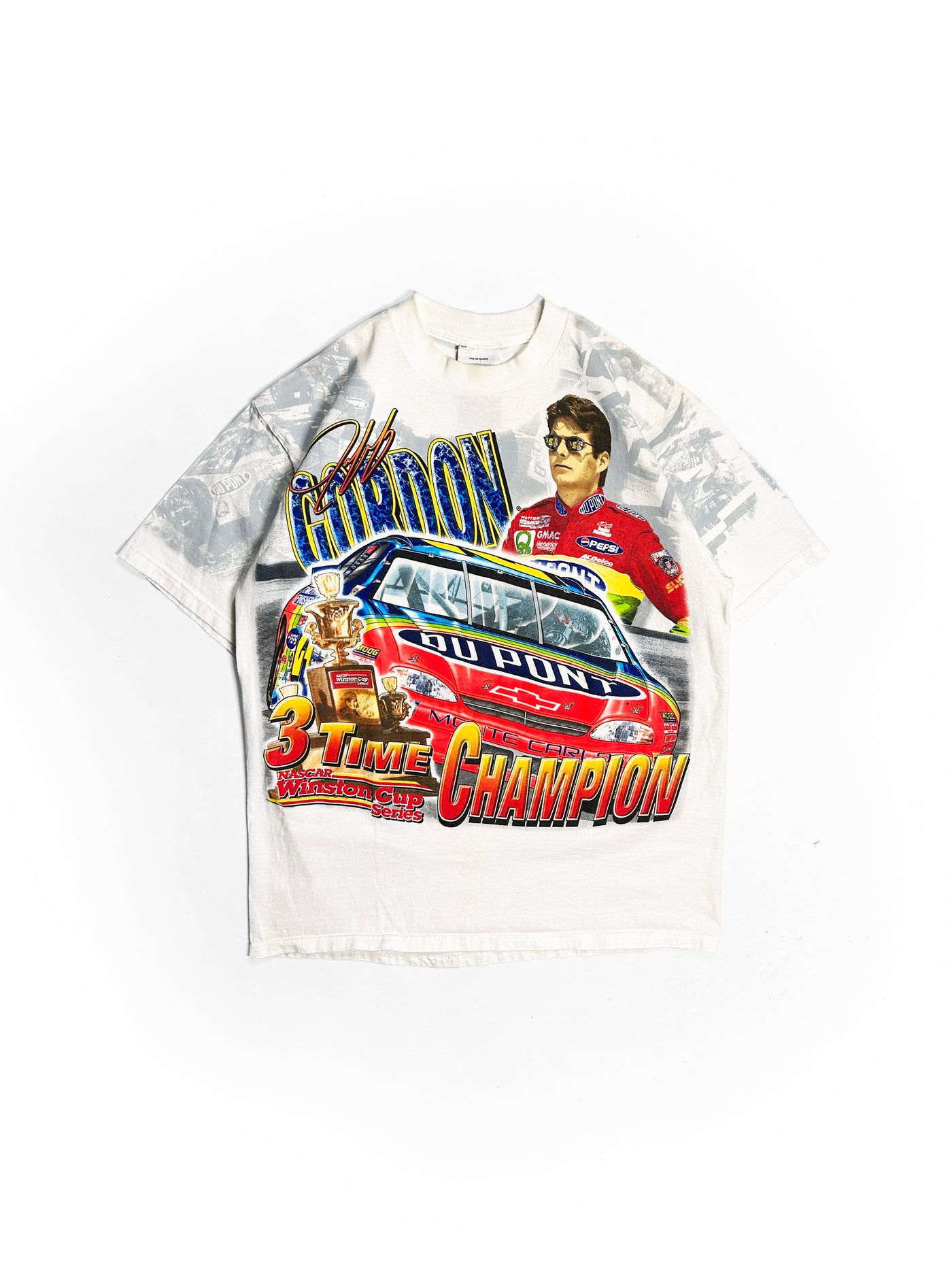 Vintage 1998 All Over Print Jeff Gordon T-Shirt