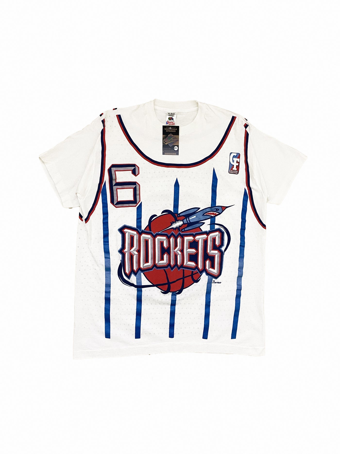 Vintage 1994 Houston Rockets AOP Promo T-Shirt