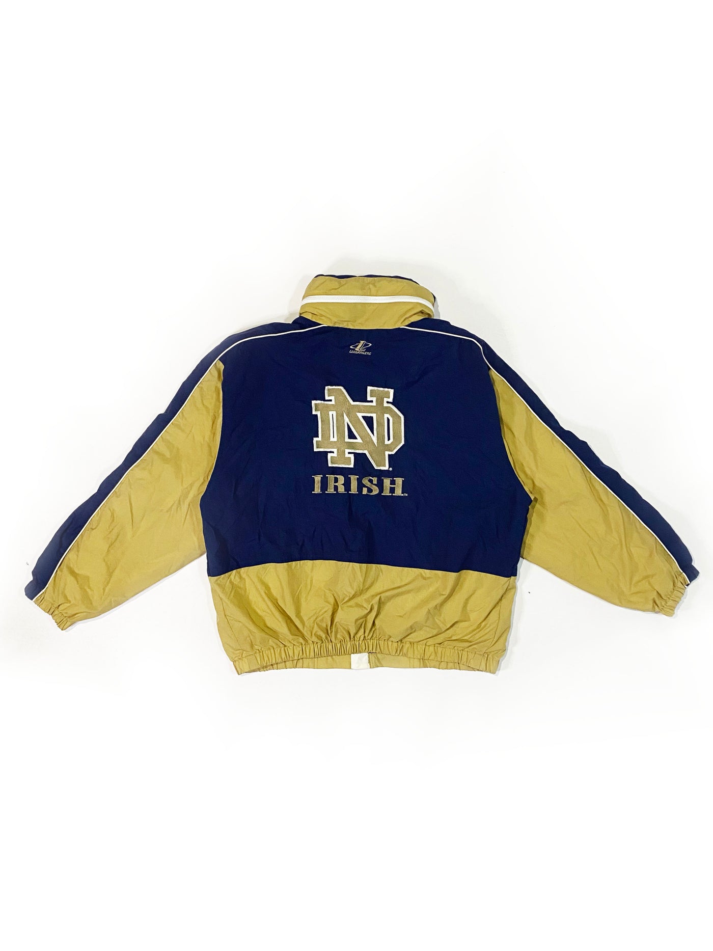 Vintage 90s Logo Athletic Notre Dame Windbreaker