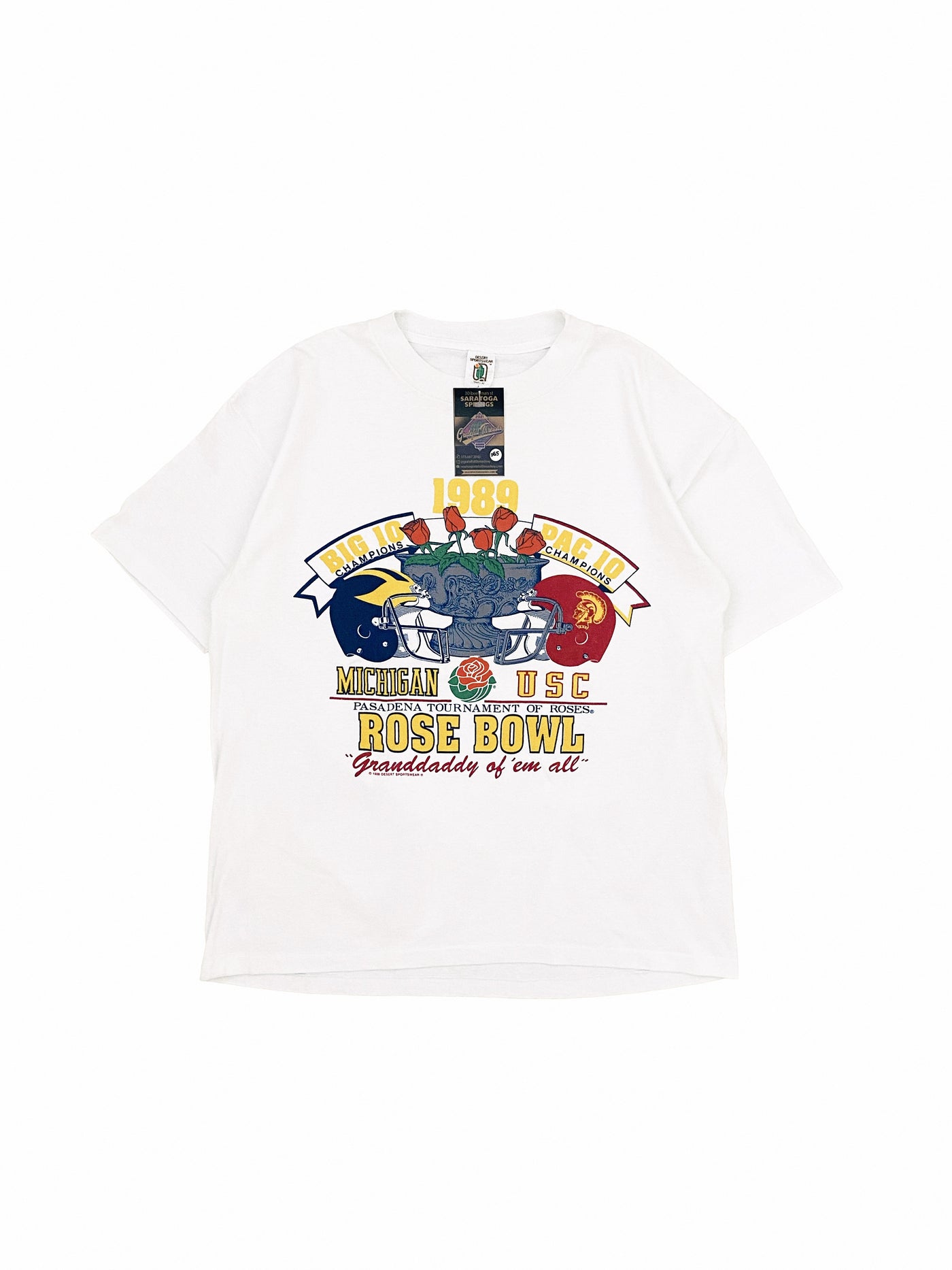 Vintage 1989 Michigan vs. USC Rose Bowl T-Shirt