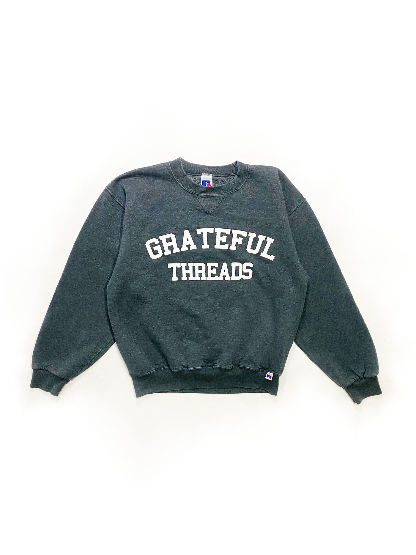 90s Russell Grateful Threads Spellout Crewneck - Gray - Size M