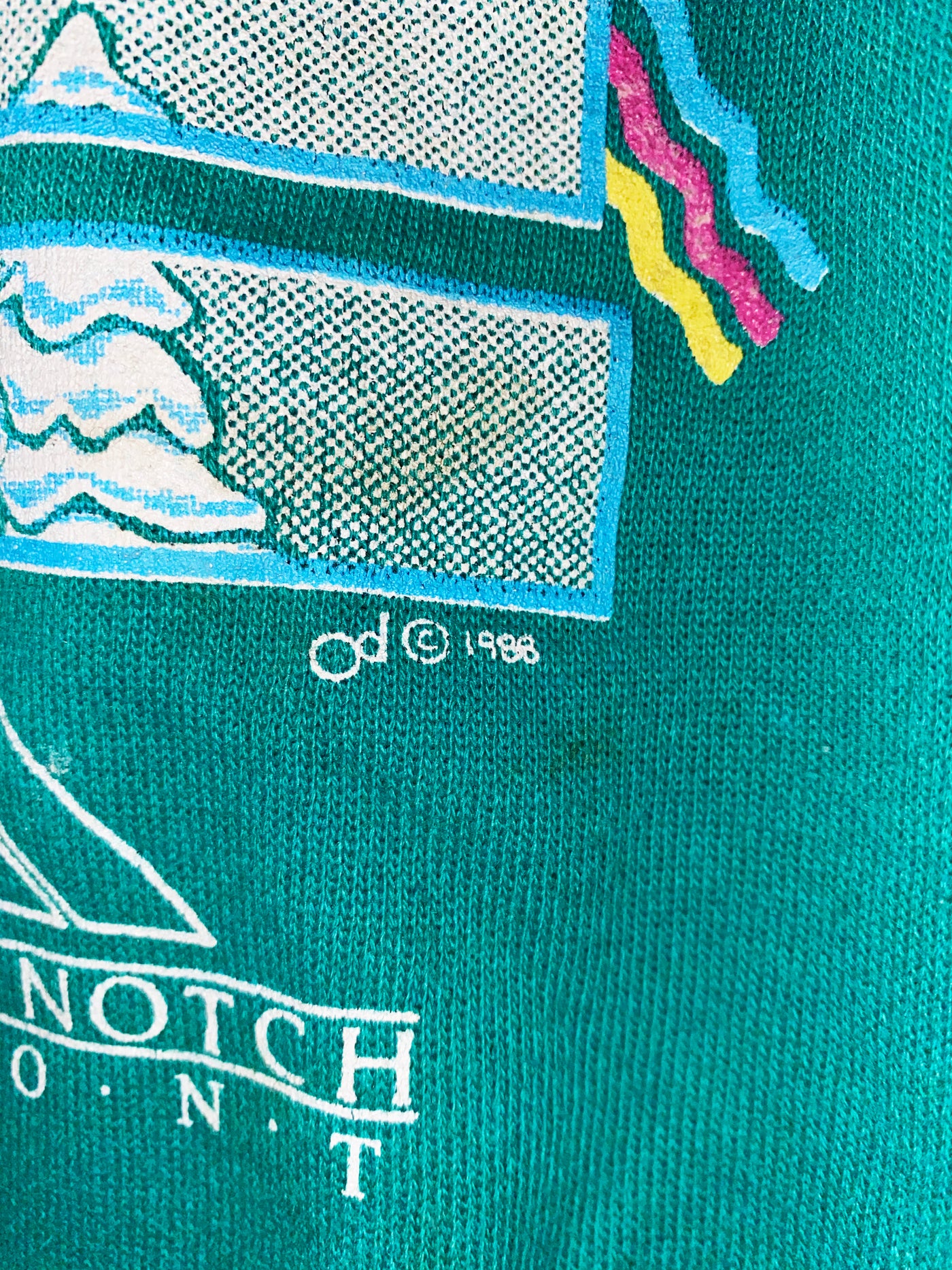 Vintage 1988 Smugglers Notch Vermont Ski Crewneck