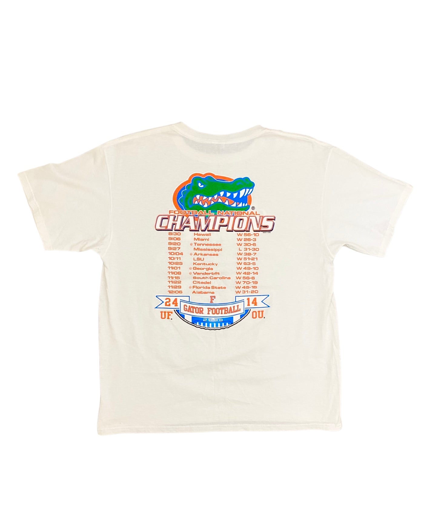 2008 Florida Gators Football National Champs T-Shirt