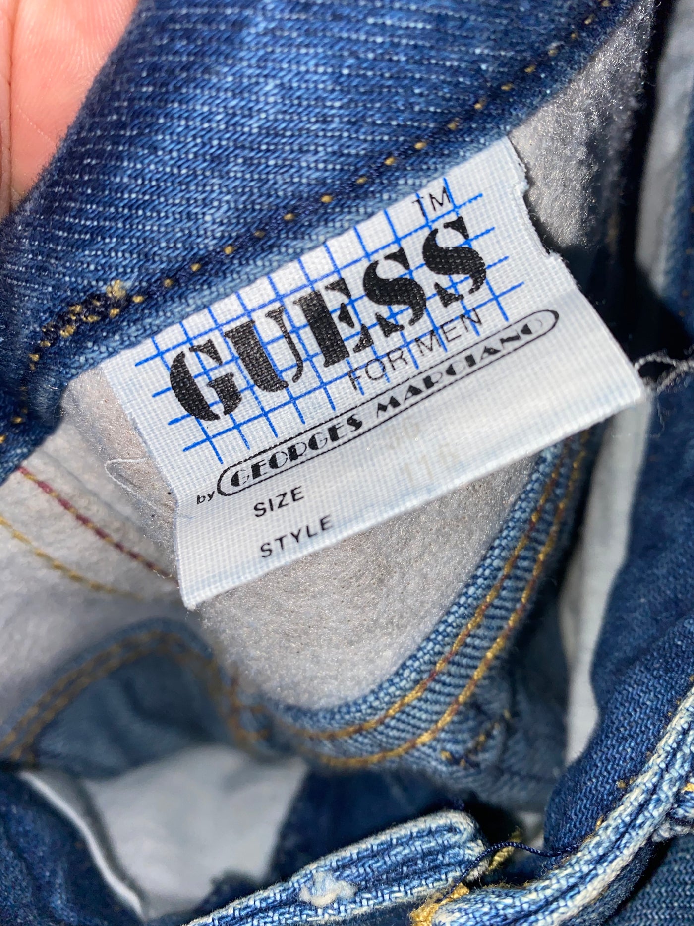 Vintage Guess for Men Blue Jeans