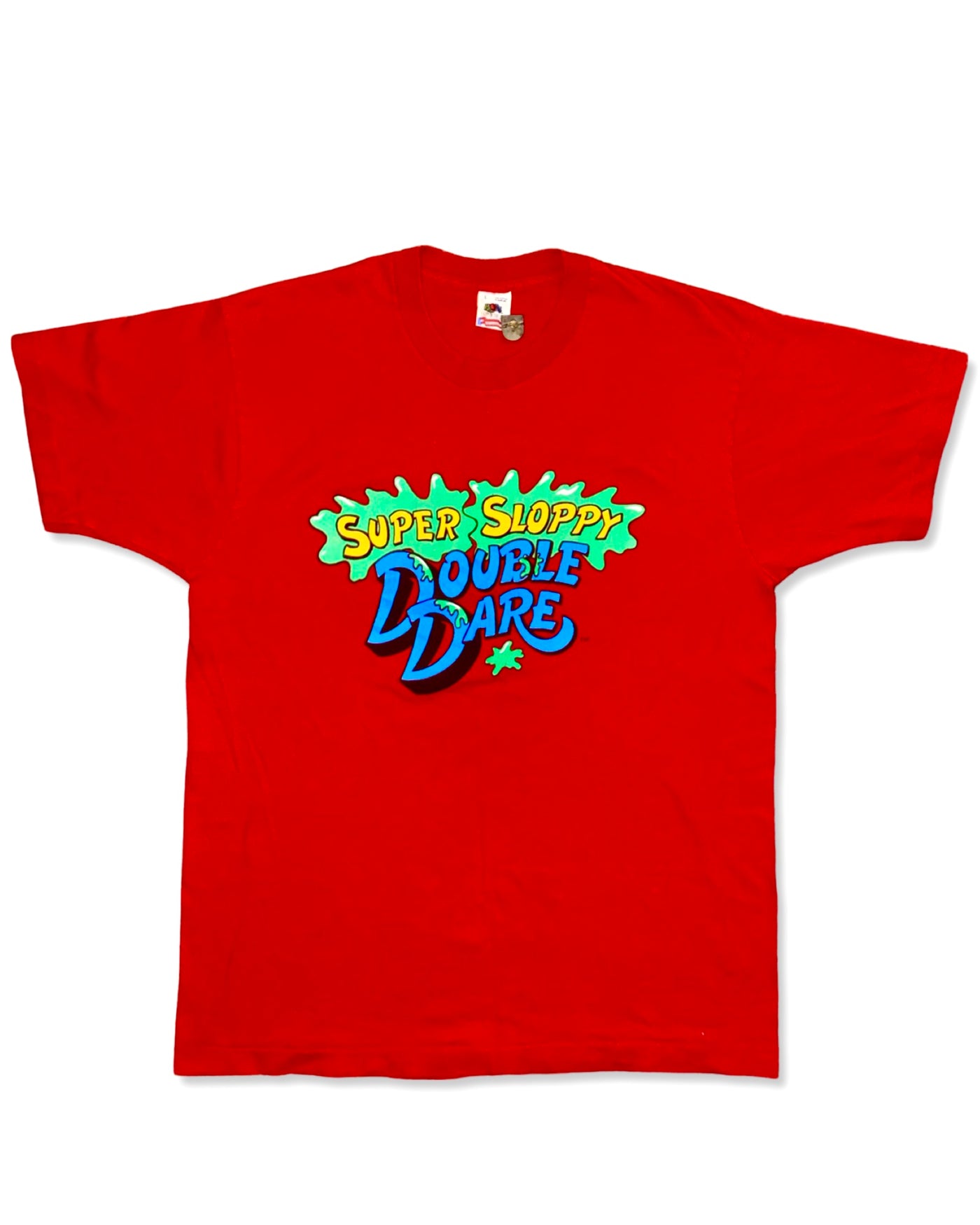 Vintage 90s Nickelodeon “Super Sloppy Double Dare” Slime T-Shirt