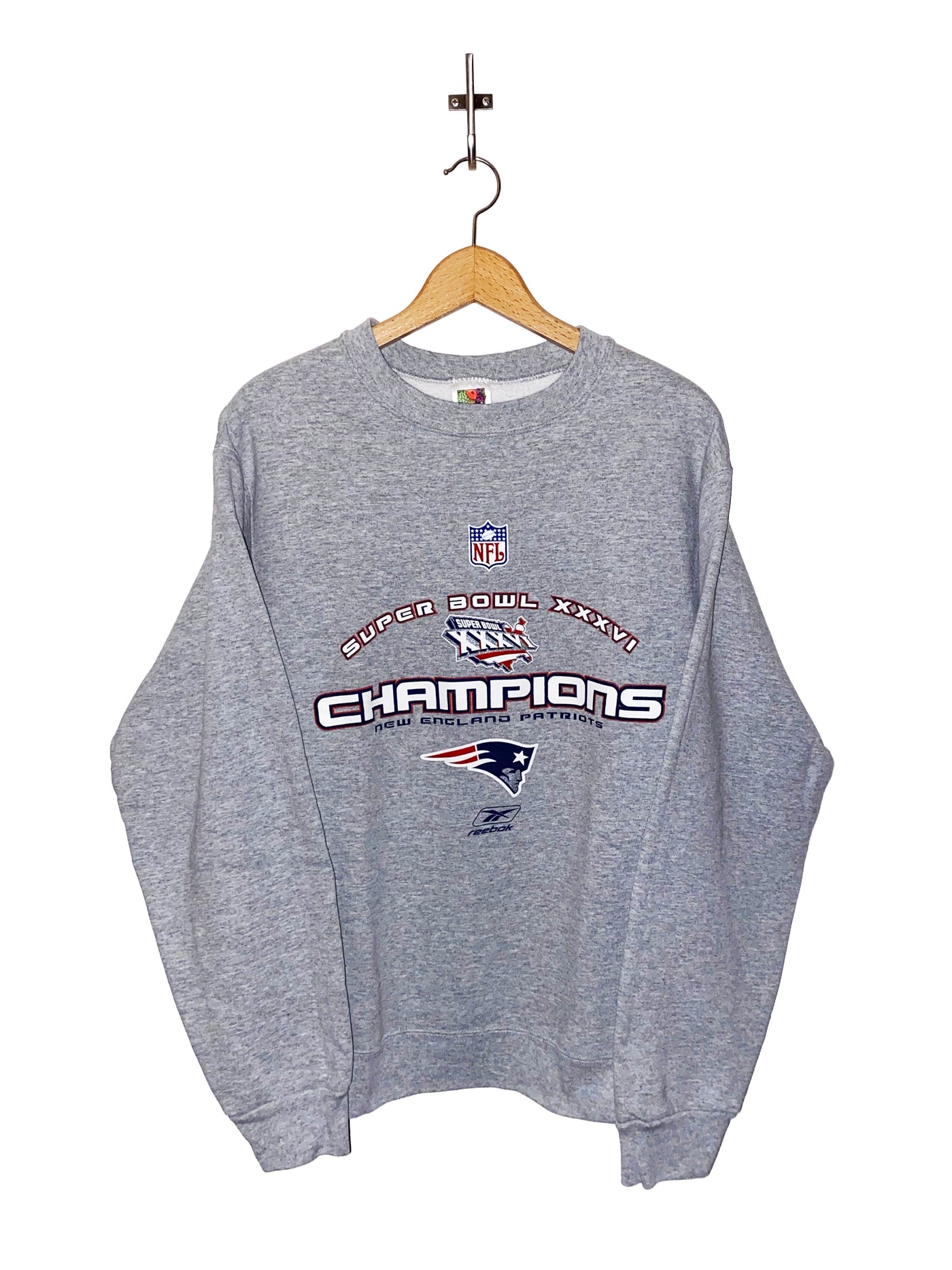 Vintage 2001 New England Patriots XXXVI Champions Crewneck