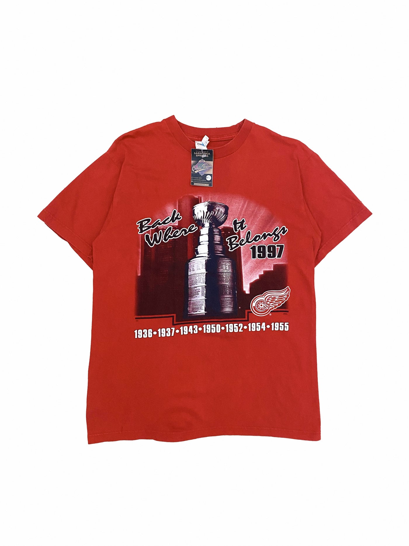 Vintage 1997 Detroit Red Wings Championship T-Shirt