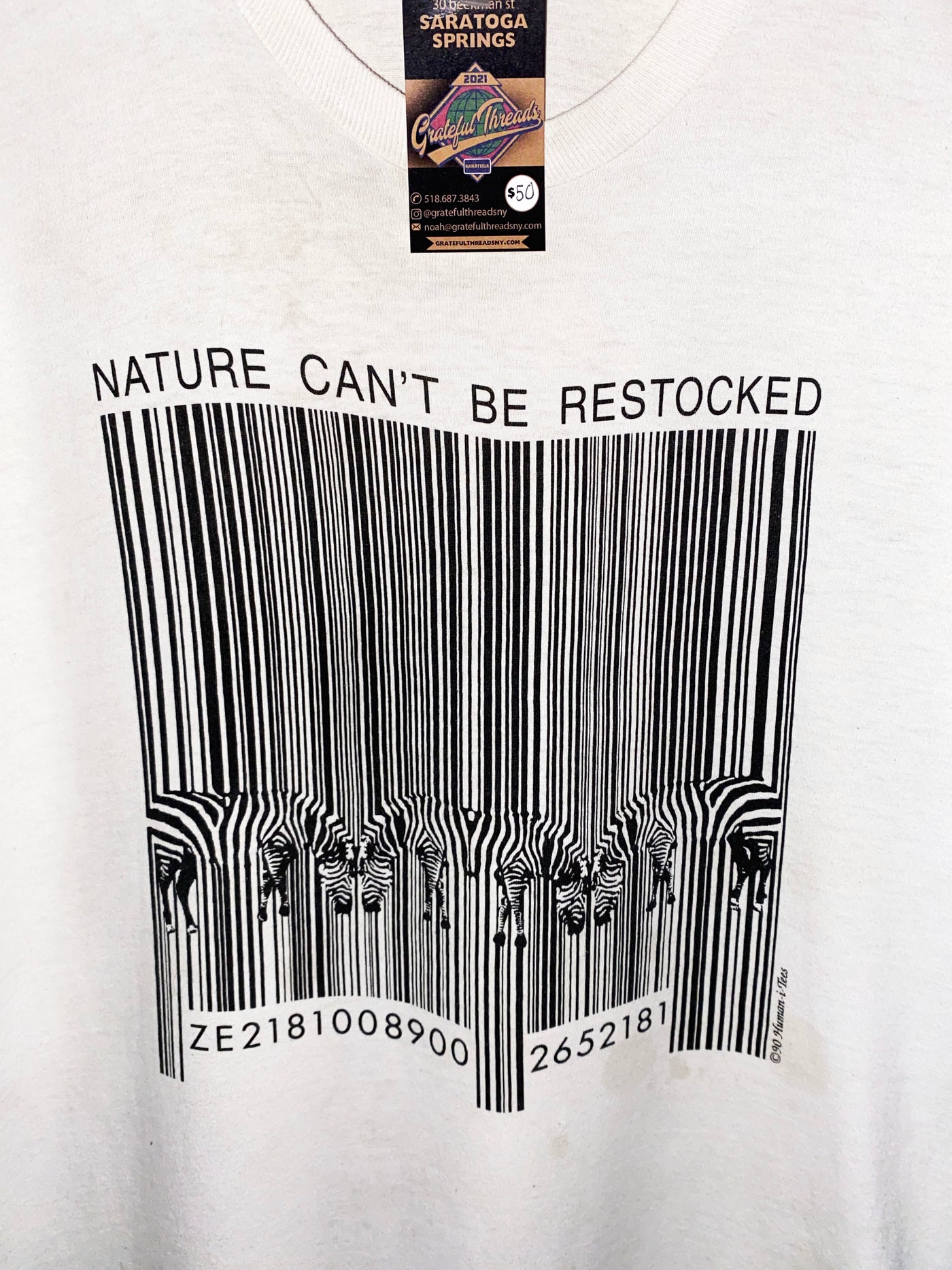 Vintage1990 ‘Nature Can’t be Restocked’ T-Shirt