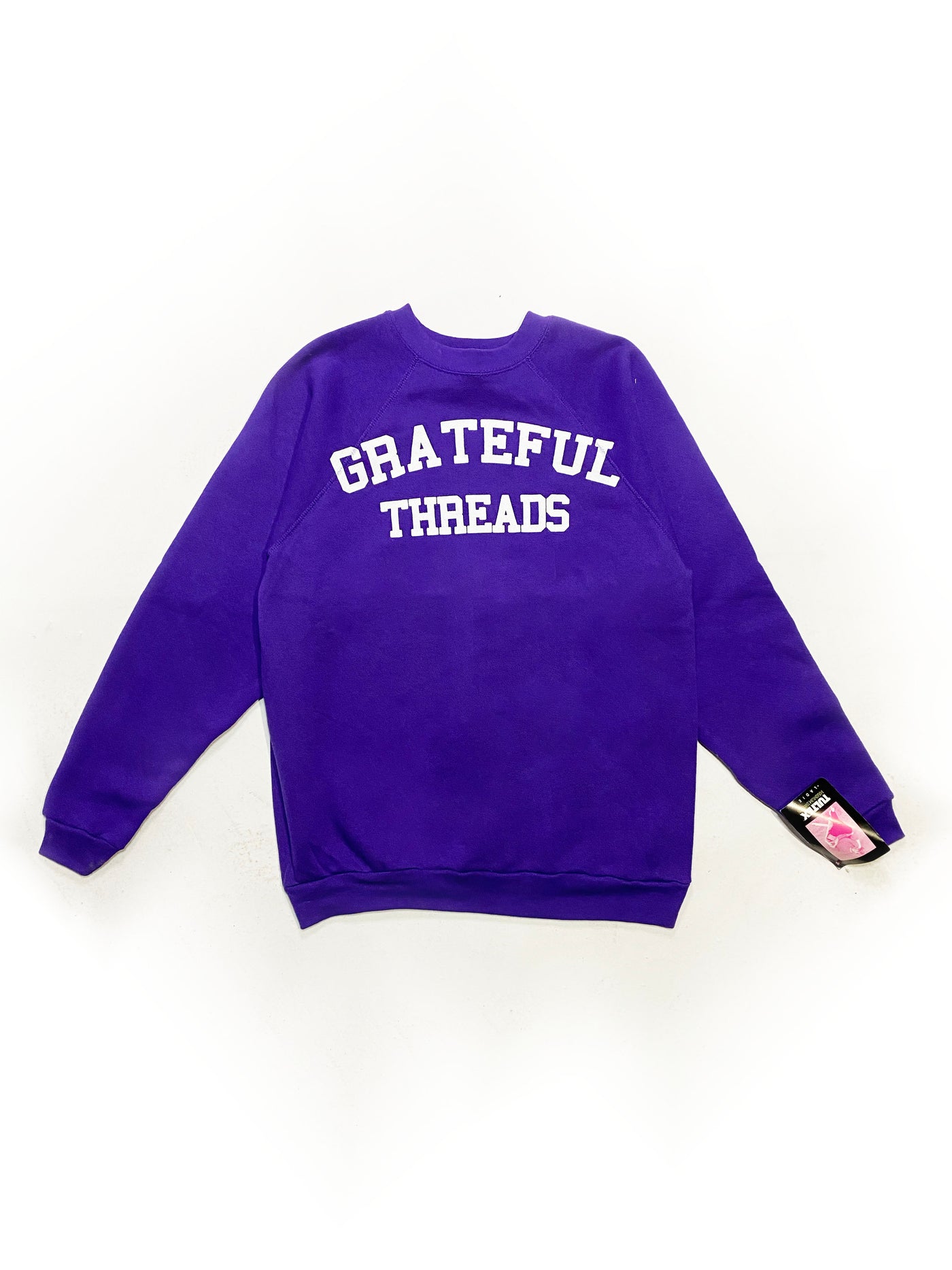 90s Tultex Grateful Threads Spellout Crewneck - Purple - Size M