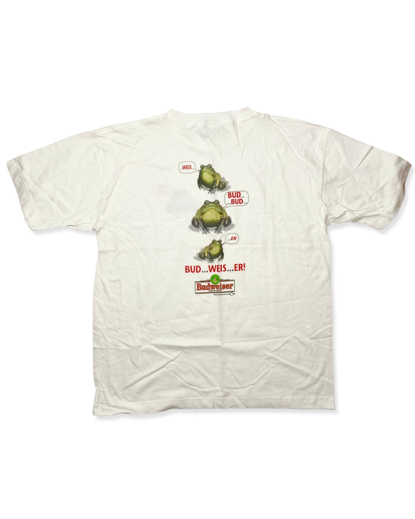 Vintage 1995 Budweiser Frog Promo T-Shirt