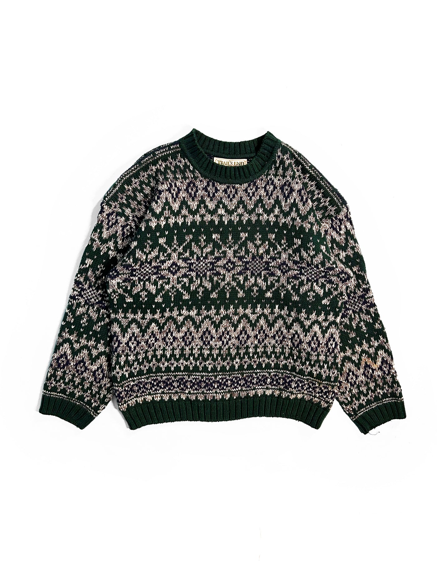 Vintage 90s Trails End Patterned Sweater