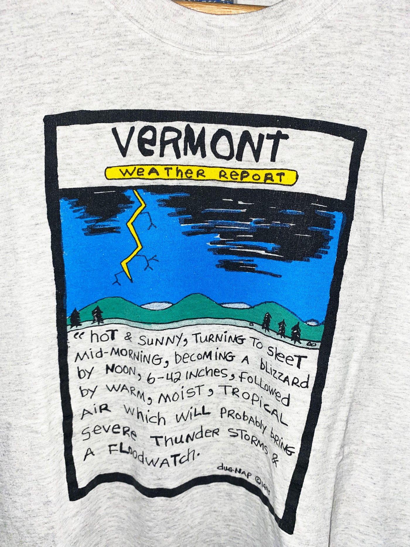 Vintage 1995 Vermont Weather T-Shirt