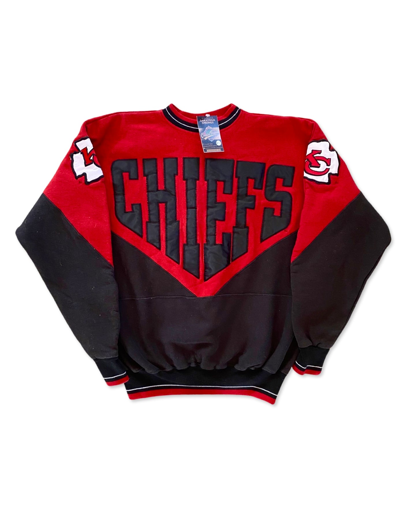Vintage 90s Kansas City Chiefs Spellout Crewneck