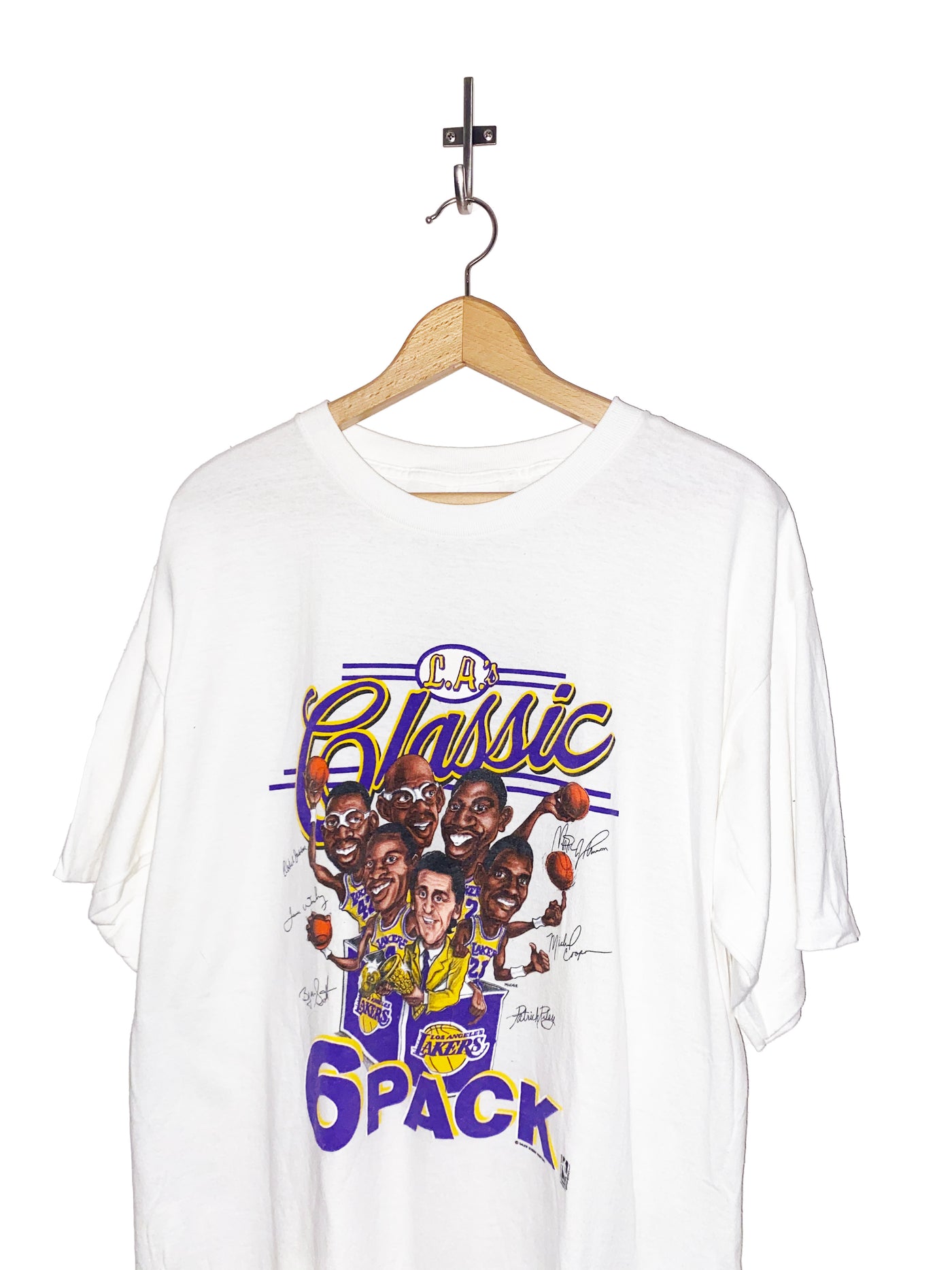 Vintage 1988 Lakers Classic 6 Pack T-Shirt