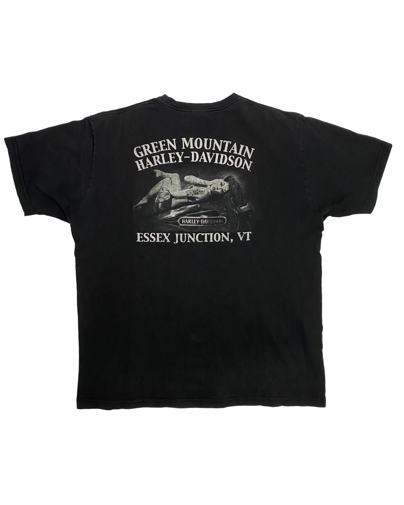 Vintage 90s Harley Davidson Green Mountain T-Shirt
