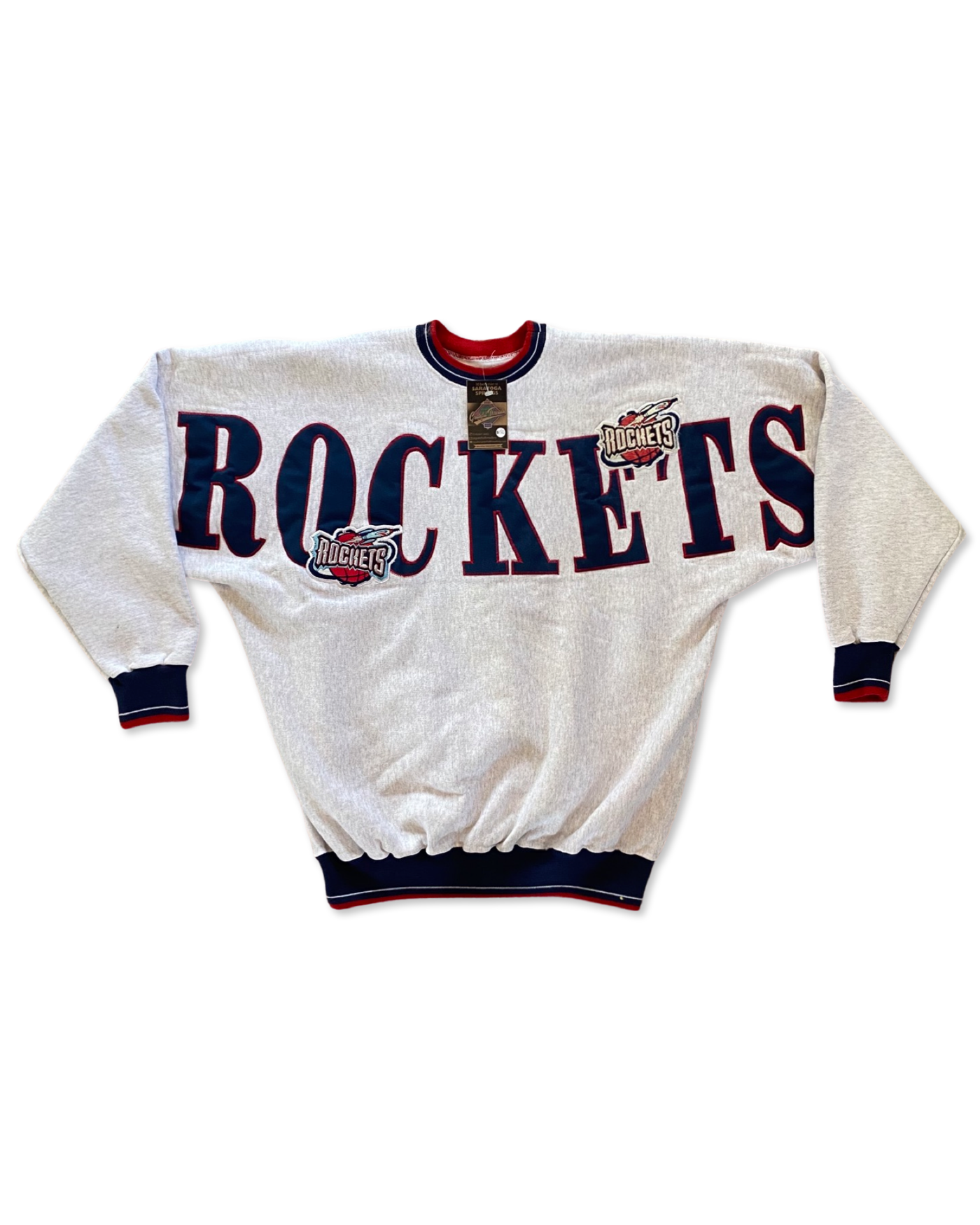 Vintage 90s Houston Rockets Spellout Crewneck