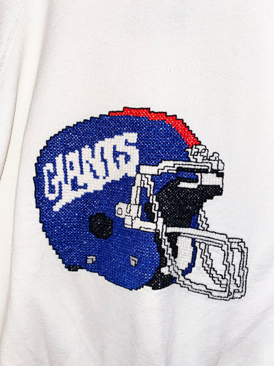 Vintage 80s New York Giants Knit Helmet Crewneck
