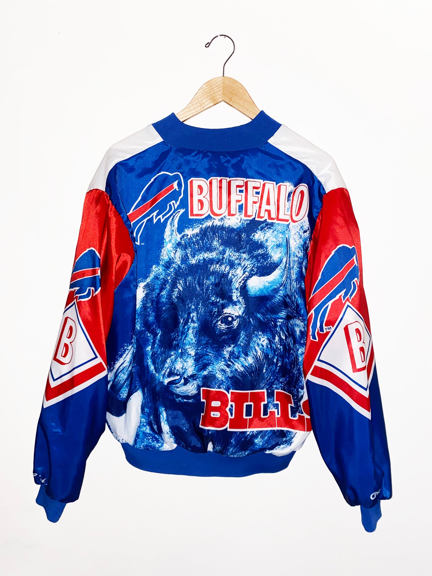 Vintage 90s Buffalo Bills Chalkline Fanimation Jacket