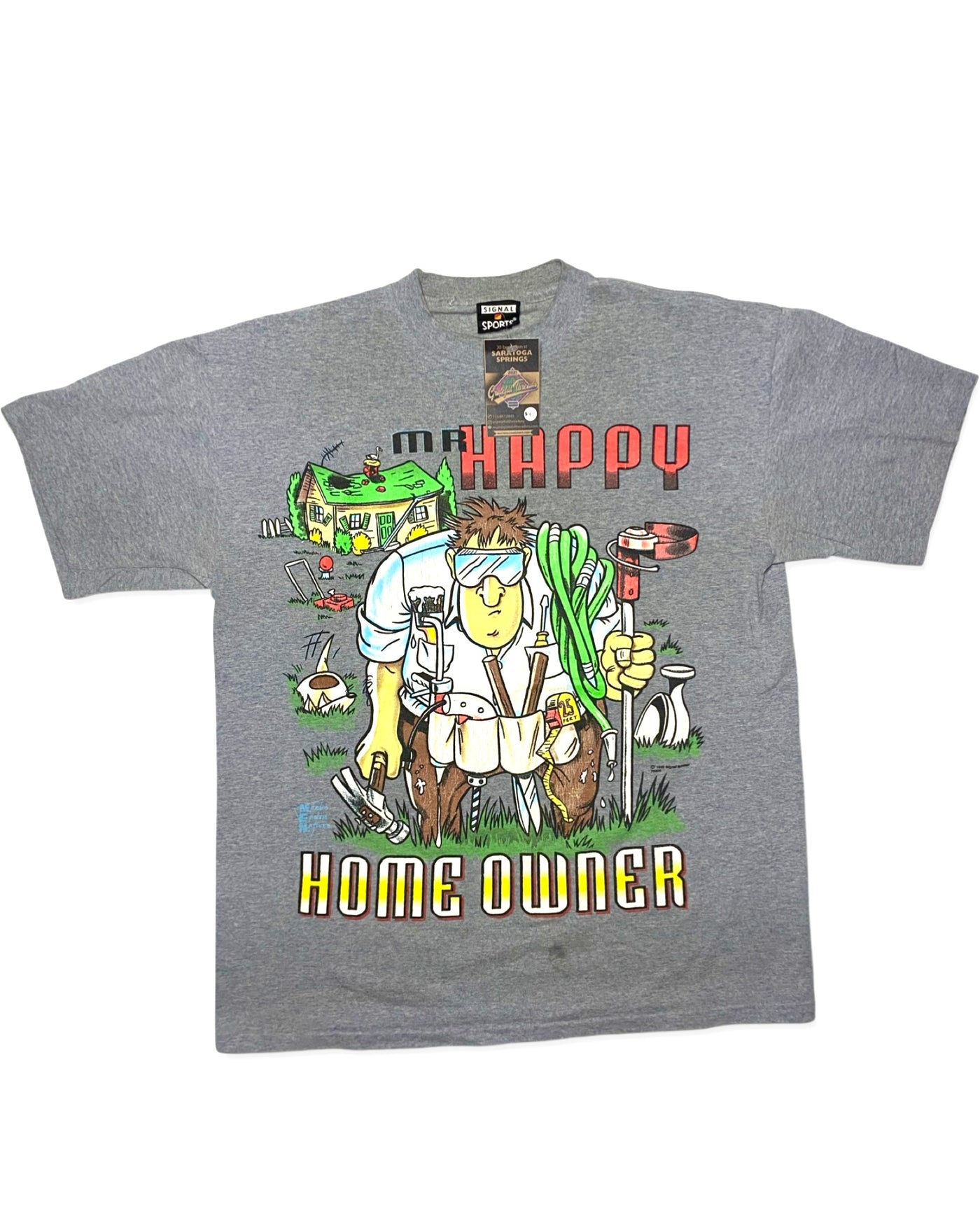 Vintage 1993 Mr. Happy Home Owner T-Shirt