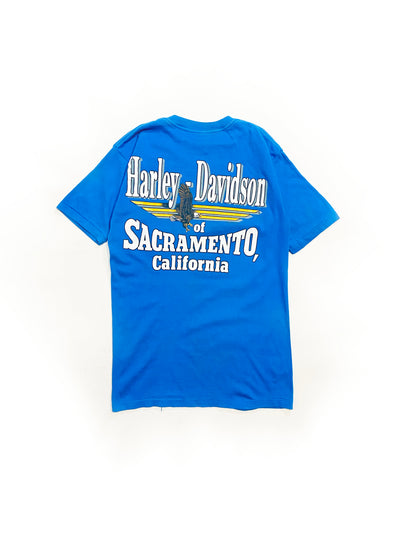 Vintage 1987 Harley Davidson Chris Carr Racing T-Shirt
