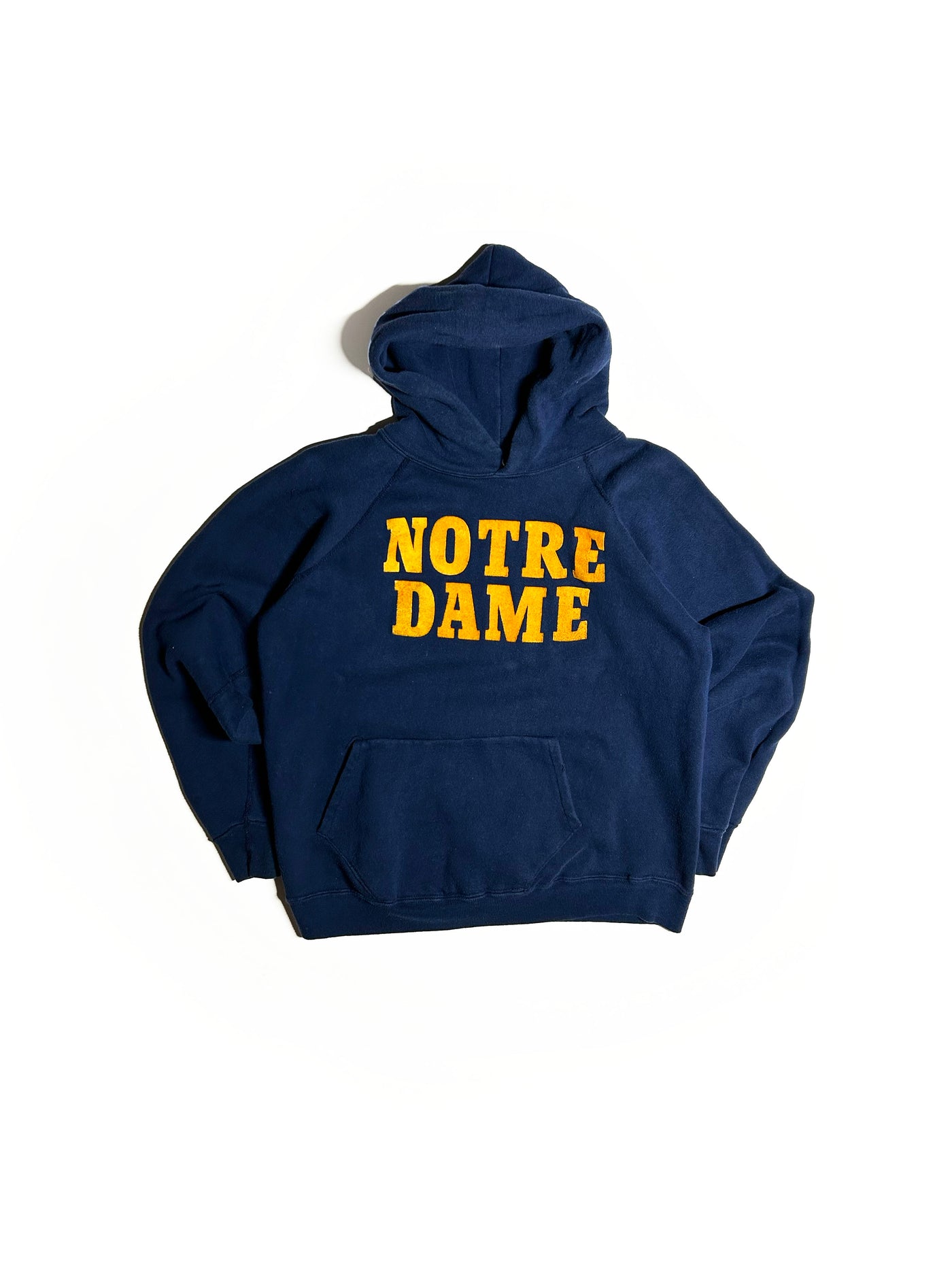 Vintage 1970s Notre Dame Champion Felt Hoodie
