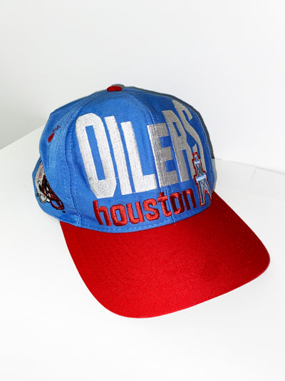 Vintage Logo 7 Houston Oilers Hat