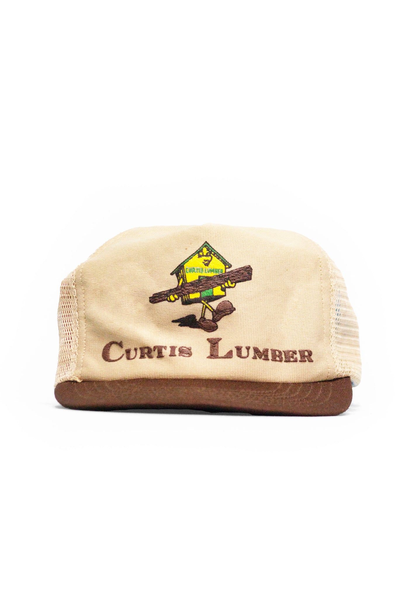 Vintage Curtis Lumber Puff Print Trucker Hat