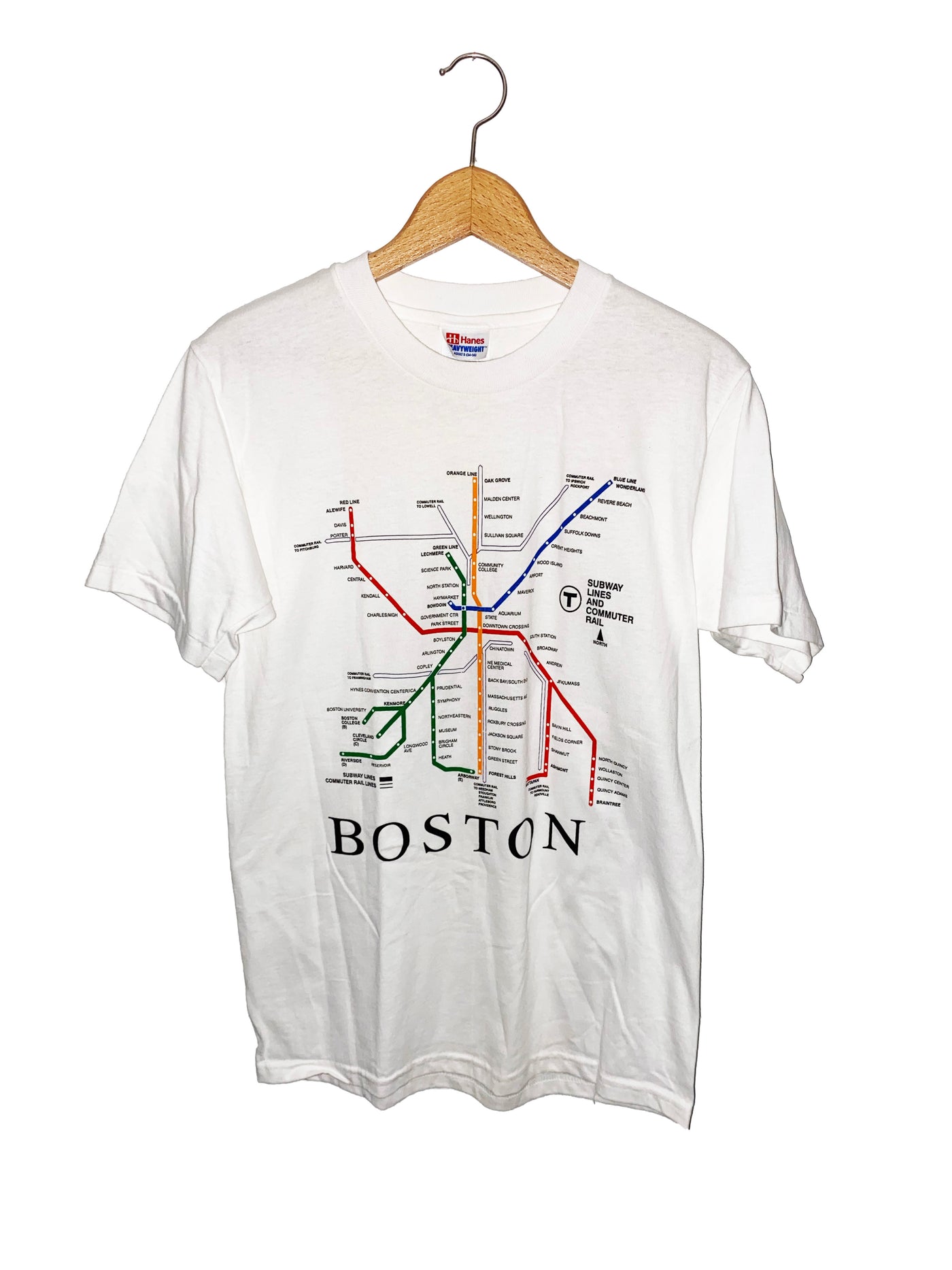 Vintage Boston Subway Map T-Shirt