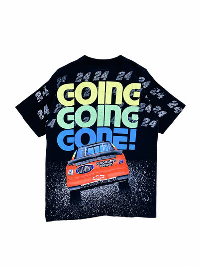 Vintage 1995 Jeff Gordon ‘Going Going Gone’ All Over Print T-Shirt
