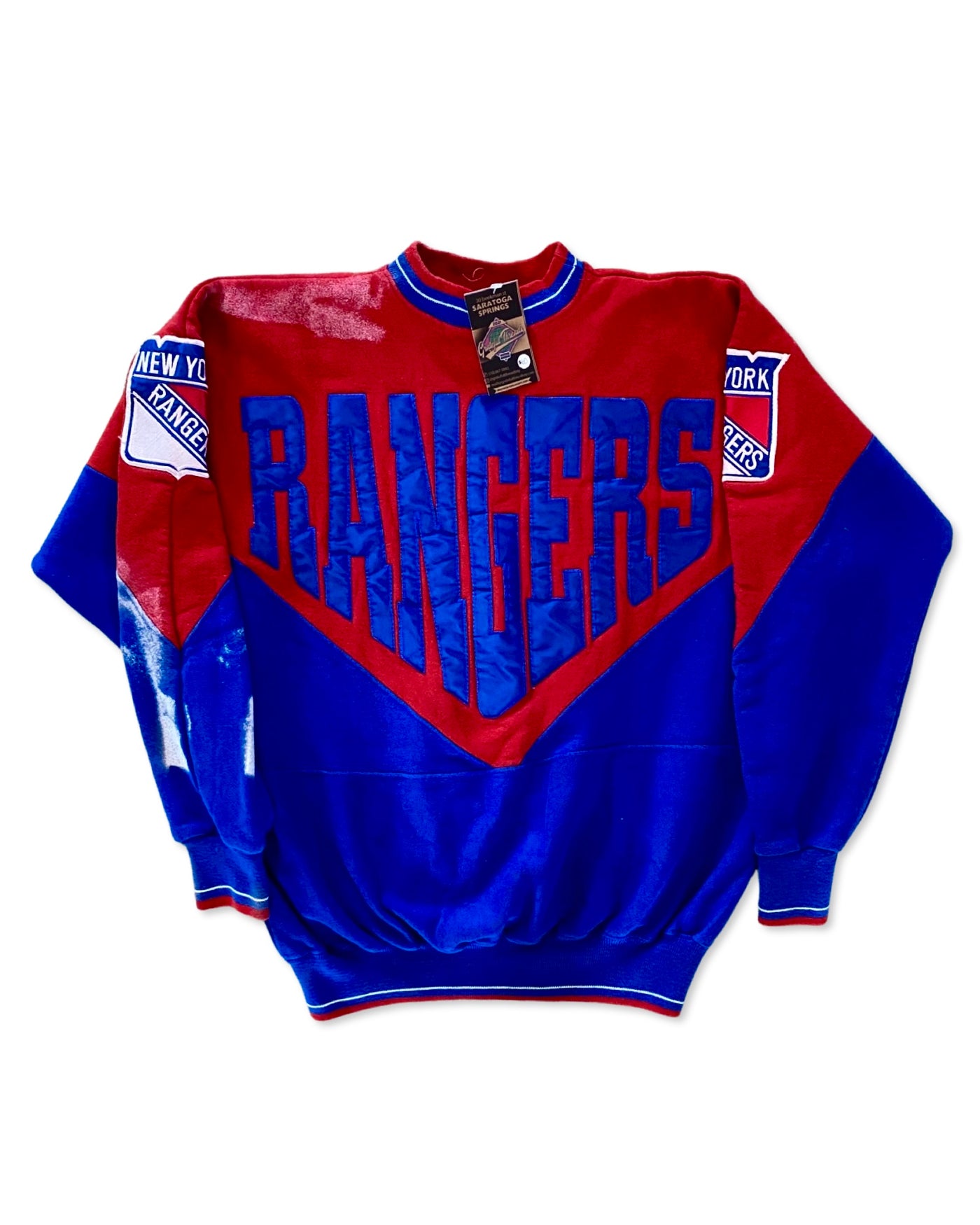 Vintage 90s New York Rangers Spellout Crewneck