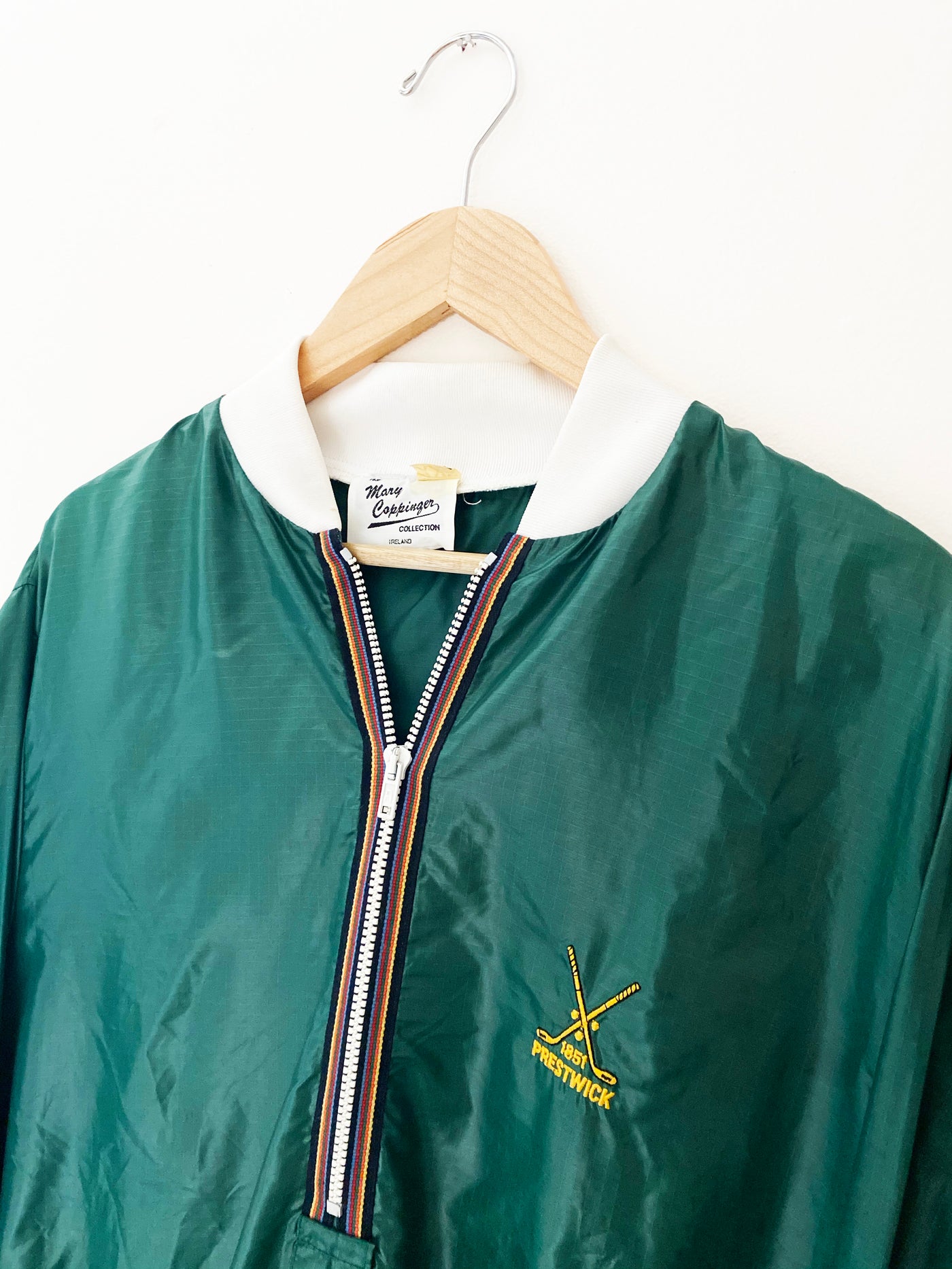Vintage 80s Mary Coppinger Collection Prestwick Golf Windbreaker