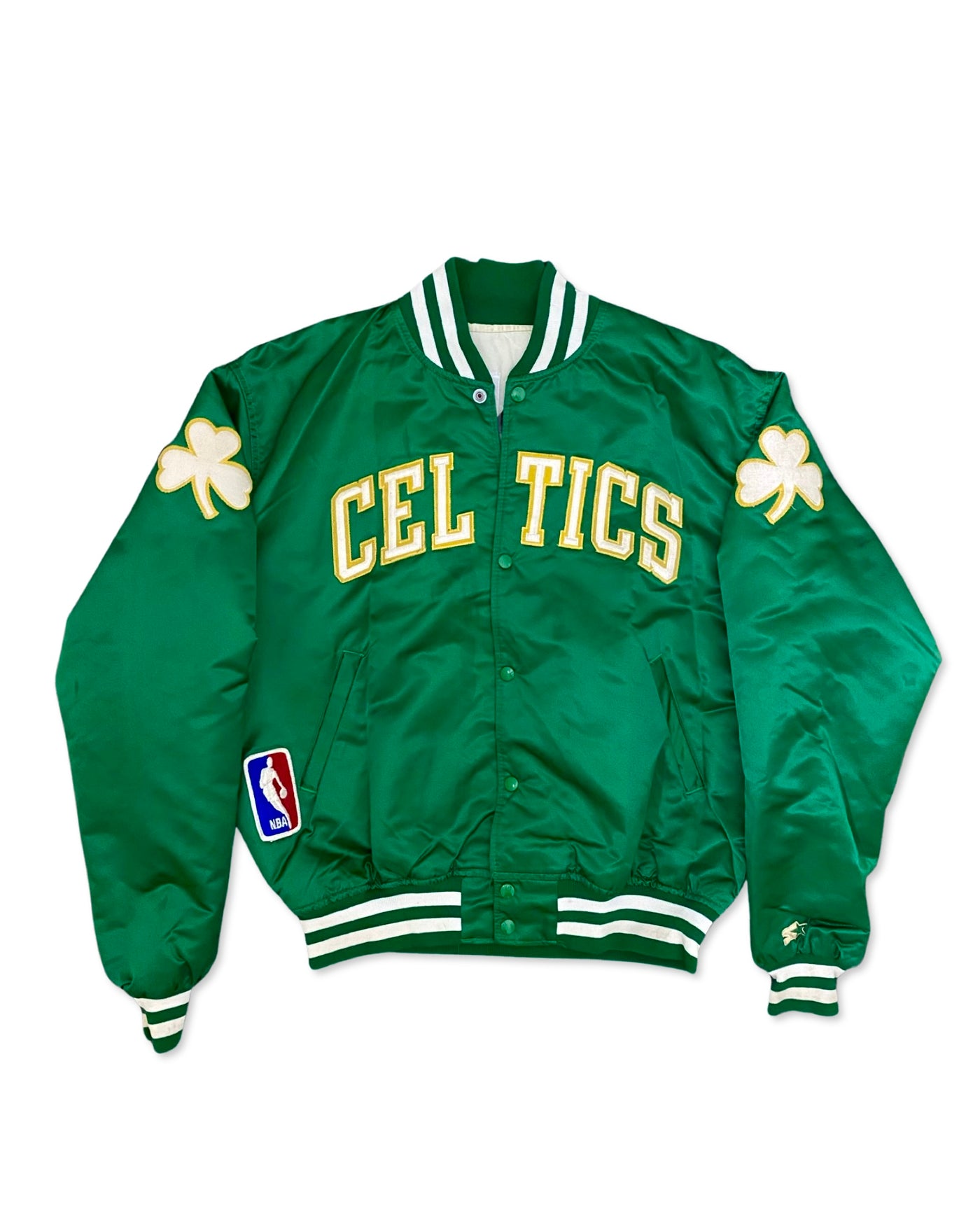 Vintage 90's Boston Celtics NBA Varsity Satin Jacket 