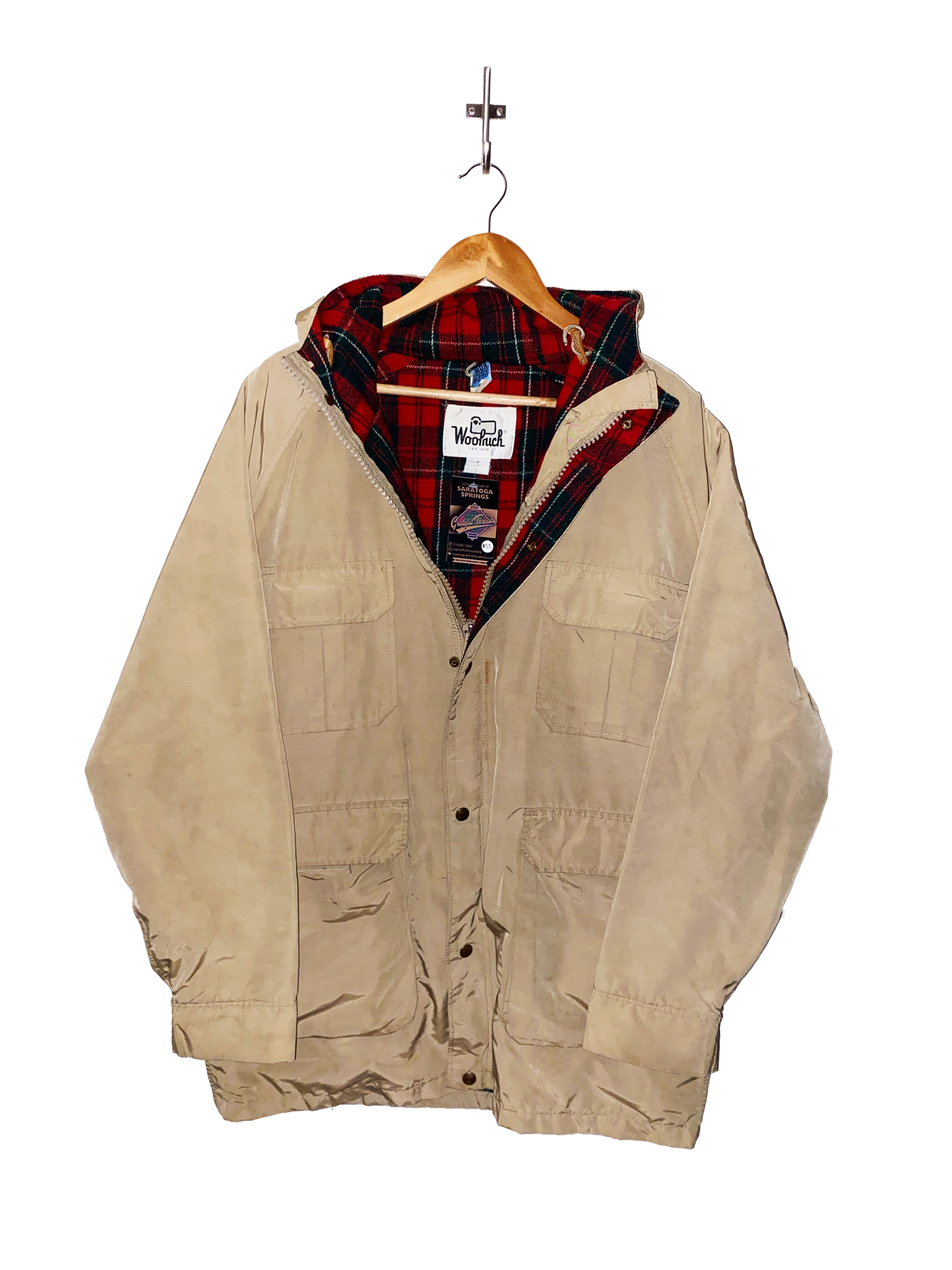 Vintage 80s Woolrich Cargo Flannel Lined Jacket