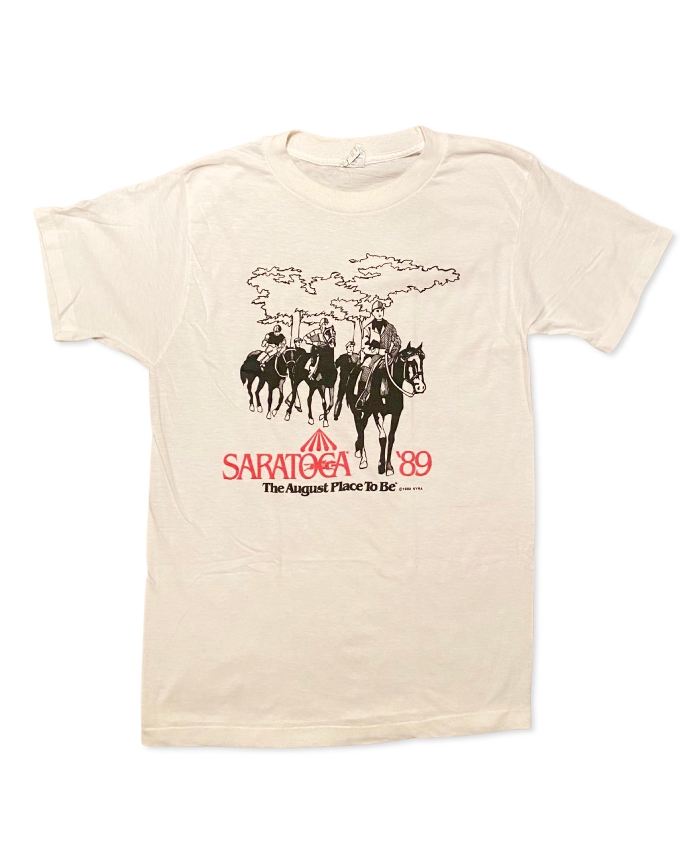 Vintage 1989 Saratoga Race Track T-Shirt