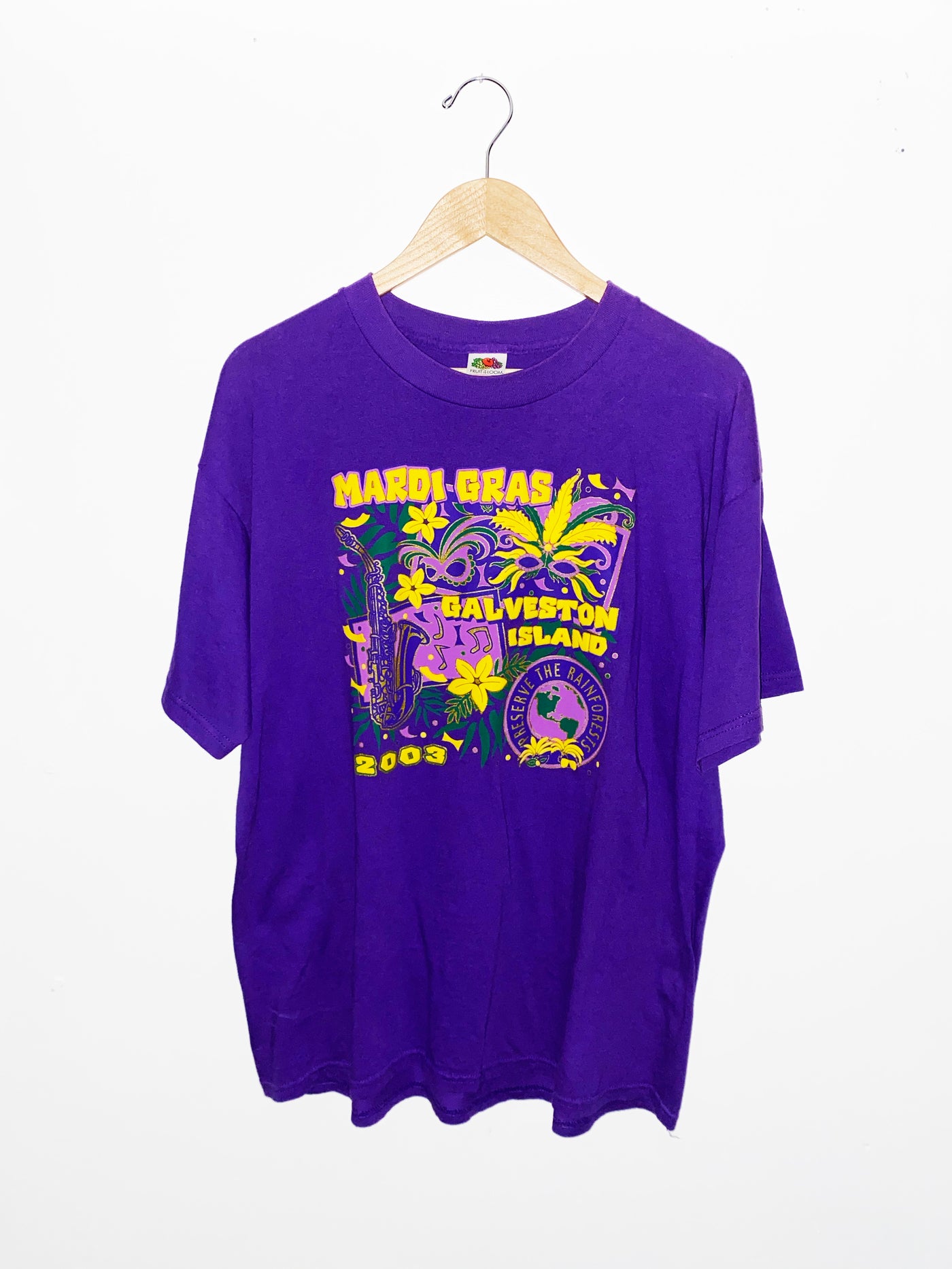 2003 Galveston Island Mardi Gras T-Shirt