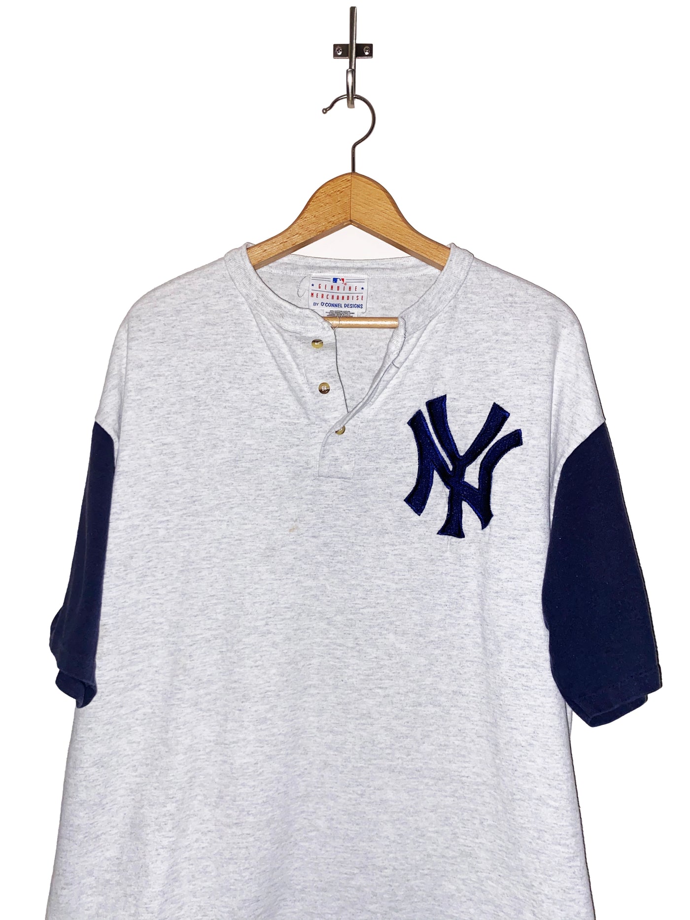 Vintage 80s NY Yankees Henley T-Shirt