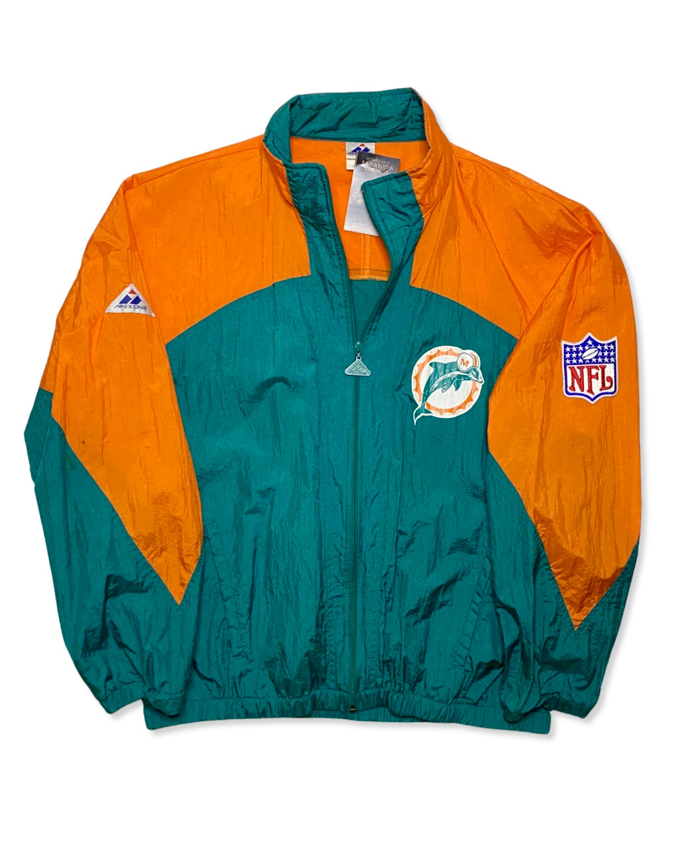 Vintage 90s Miami Dolphins Windbreaker