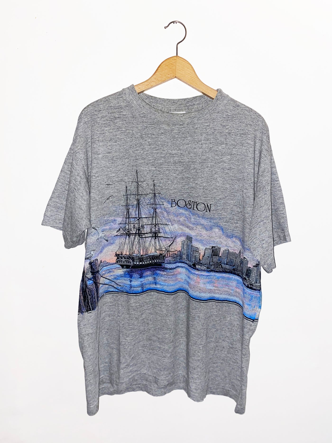 Vintage 1991 Boston All Over Print T-Shirt