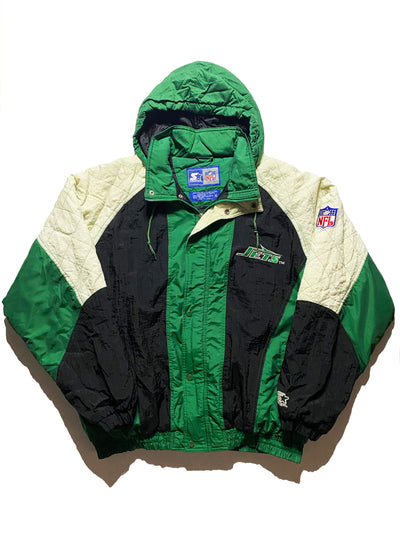 Vintage 90s New York Jets Starter Puffer Jacket