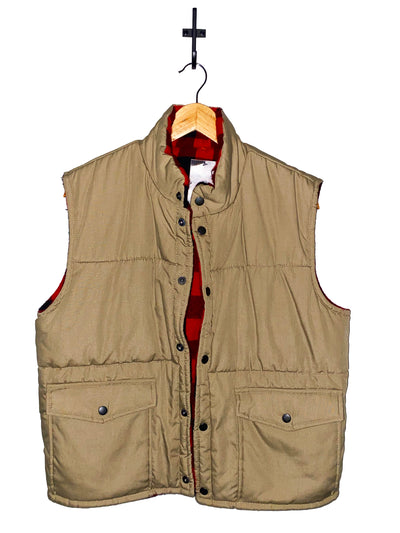 Vintage Woolrich Flannel Lined Puffer Vest