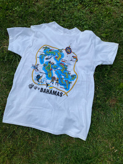 Vintage 90s Single Stitch Bahamas Graphic T -Shirt