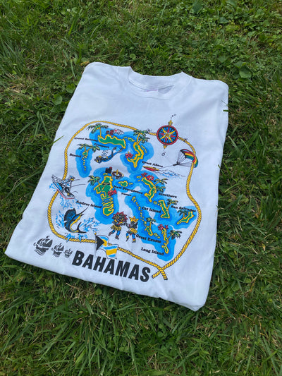 Vintage 90s Single Stitch Bahamas Graphic T -Shirt