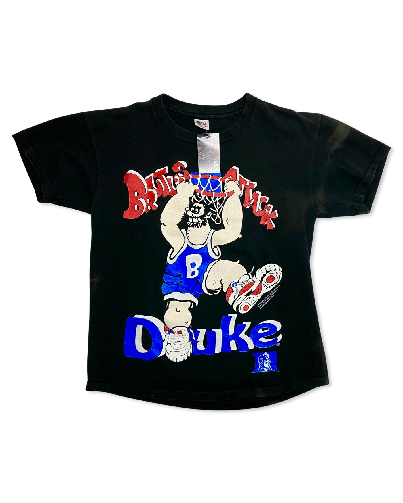 Vintage 1993 Popeye ‘Brutus Attack’ Duke Basketball T-Shirt