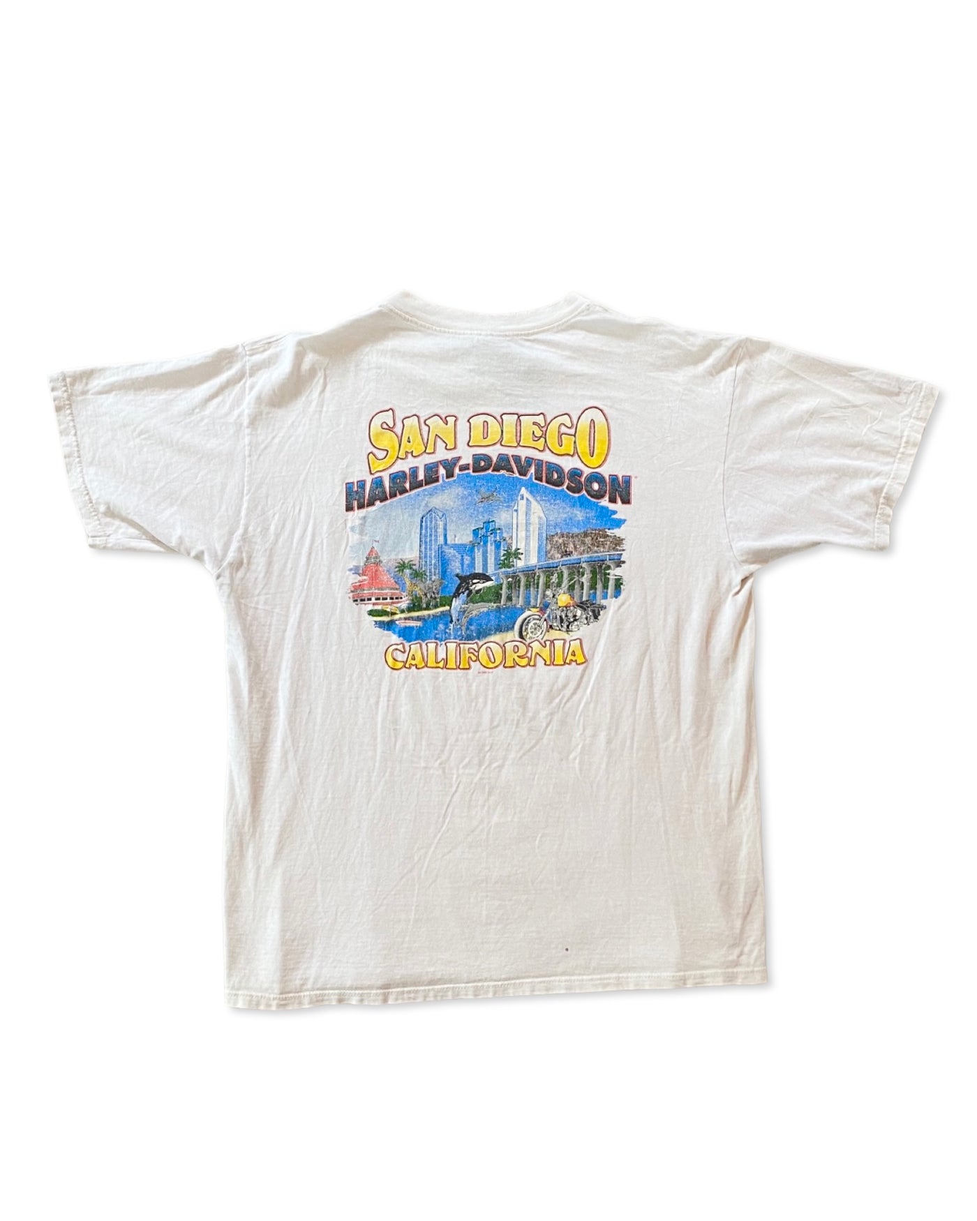 Vintage 1995 San Diego Harley Pocket T-Shirt