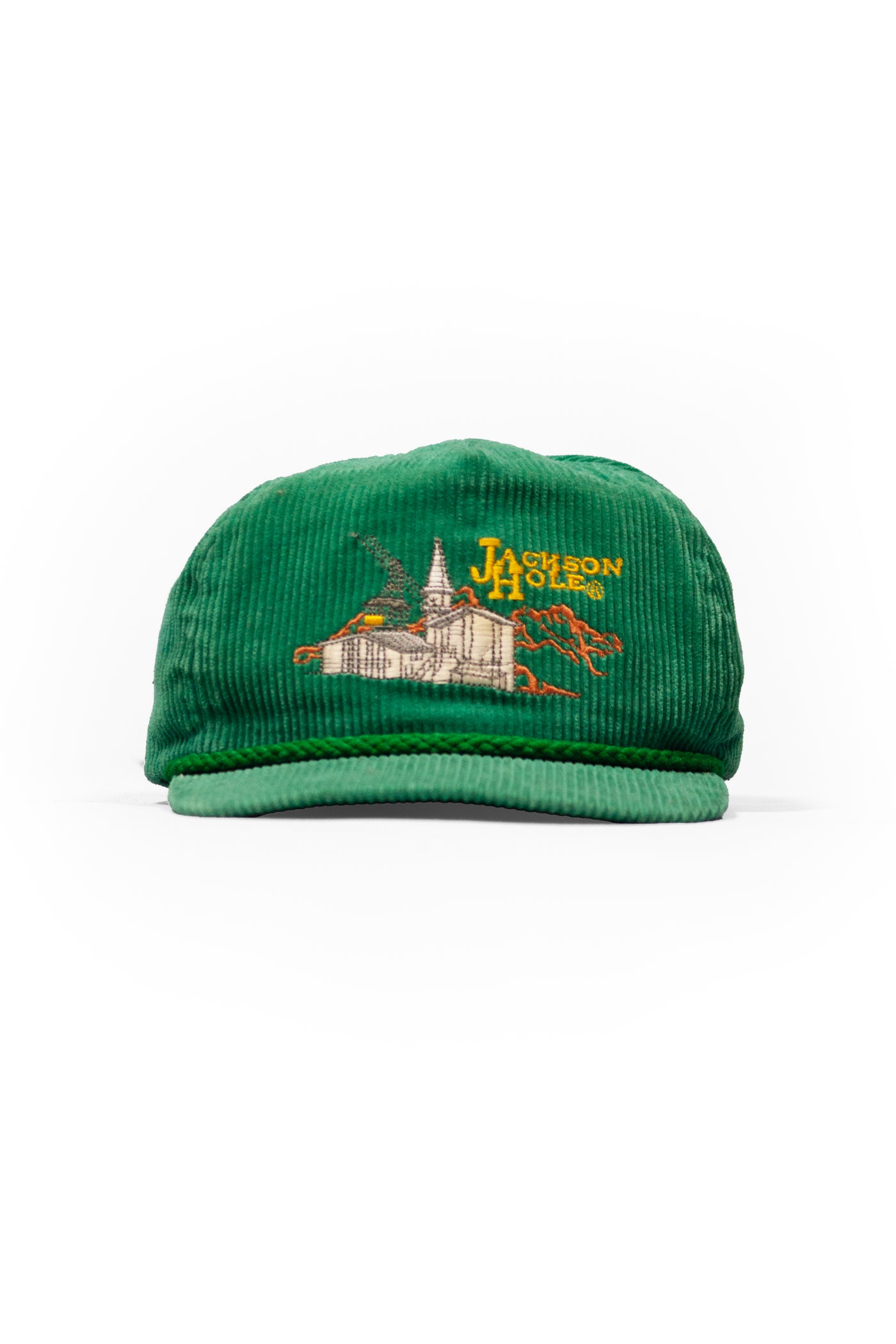 Vintage 90s Corduroy Jackson Hole Strap-Back Hat