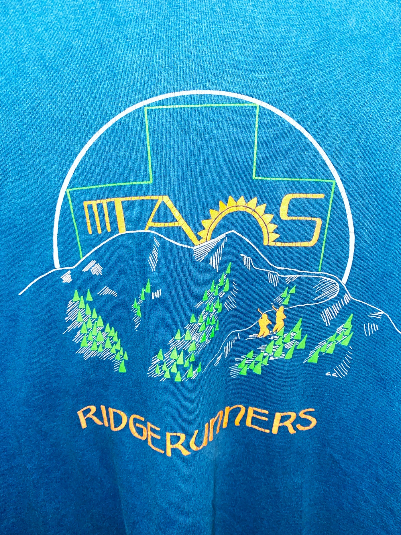 Vintage 80s Ridgerunners Skiing Shirt