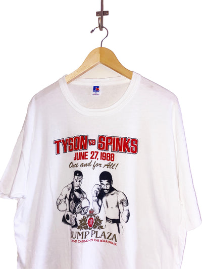 Vintage 1988 Tyson vs. Spinks Fight Promo T-Shirt