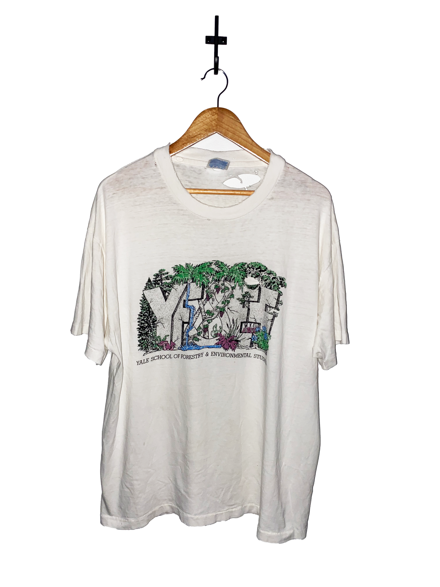 Vintage Yale Schoole of Forestry Thrashed T-Shirt