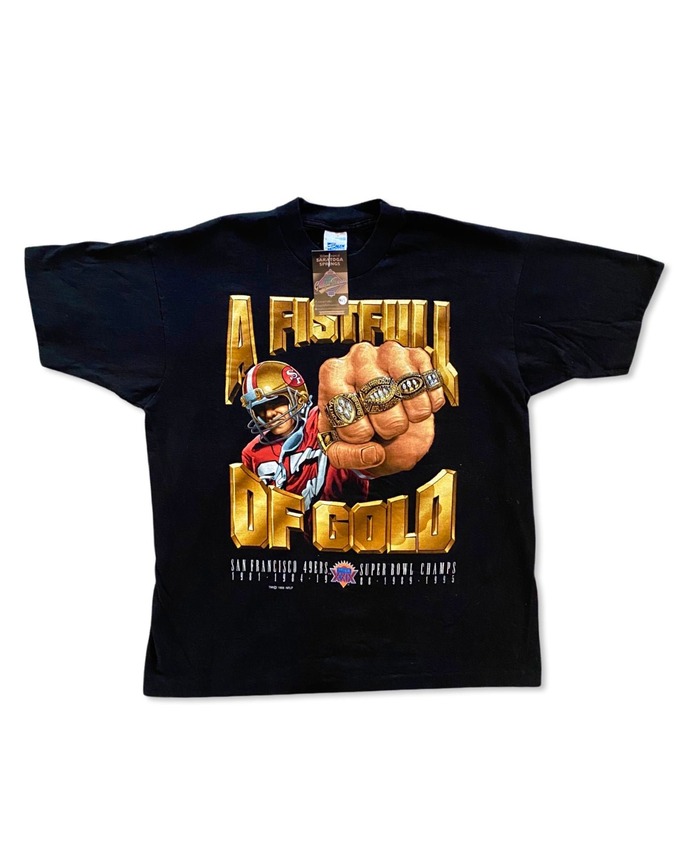 Vintage 1995 San Francisco 49ers ‘Fistful of Gold’ T-Shirt